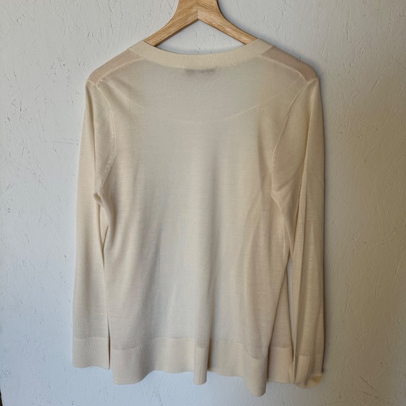 LOFT Beige Wool/Acrylic Large Cardigan - Picture 11 of 14
